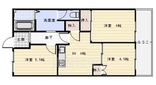 第2洛西ハイツ【4階】の間取り