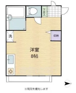 八女ハイツ【1階】の間取り
