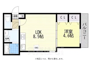 レクエルド東園田【2階】の間取り