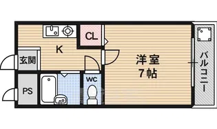 サン・ナガオカ【4階】の間取り