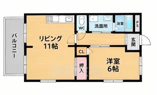 ハイツ金岡【2階】の間取り