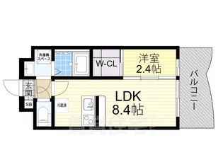 Alivis東三国【3階】の間取り