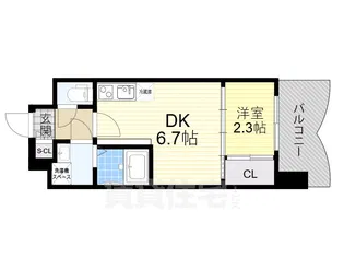 Alivis東三国【9階】の間取り