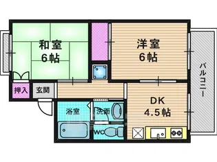 シャルムK&N【1階】の間取り