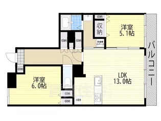 BELISTA大津駅前【8階】の間取り