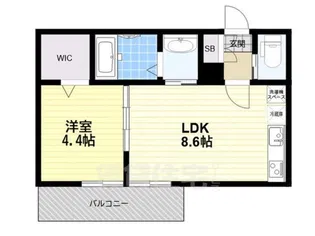 CASA立花【2階】の間取り
