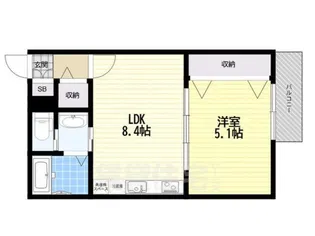 CASA立花【2階】の間取り