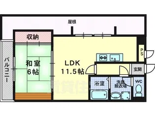 上桂くめマンション【6階】の間取り
