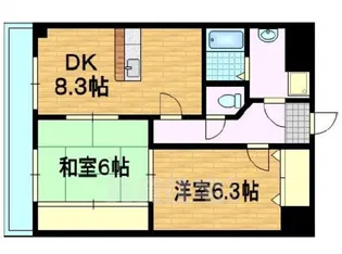 コスモスフローラ醍醐【2階】の間取り