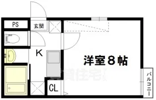 アークリード千本今出川【1階】の間取り