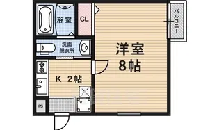 アークリード二条城北【1階】の間取り