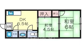 アメニティ淀川【203号室】の間取り