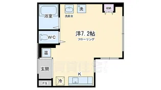 こまかも川【102号室】の間取り