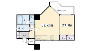 ロイヤル御池【302号室】の間取り