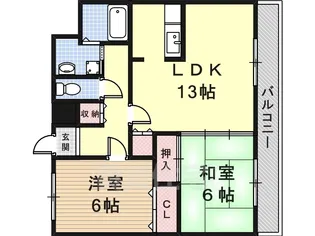 アンクレーゼ【6階】の間取り