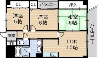アンクレーゼ【6階】の間取り