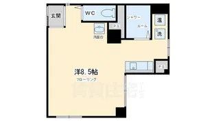 こまかも川【308号室】の間取り