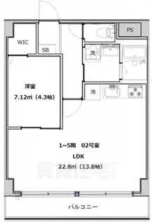 J'fort祇園四条【4階】の間取り