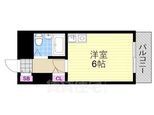 シャルムメゾン野里【103号室】の間取り