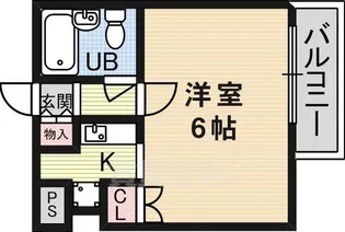 ドエル野中【701号室】の間取り