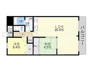 エミネンス今川【2A号室】の間取り