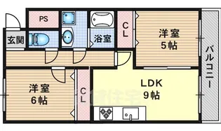 エザンス豊田【4階】の間取り