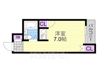 大和コーポ姫里【5階】の間取り