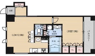 リーガル京都四条河原町通り2【2階】の間取り