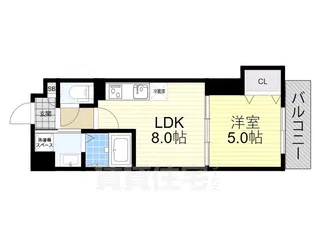 セレニティ小若江A棟【2階】の間取り