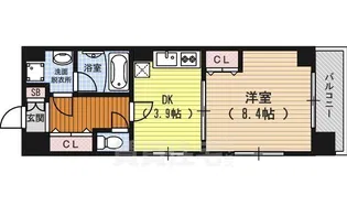 ベラジオ五条堀川【7階】の間取り