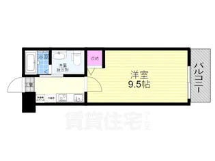 パレ五条清水【1階】の間取り