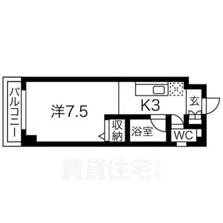 クレスト平野【4階】の間取り