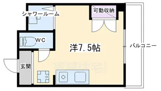 エスポワール里西【205号室】の間取り