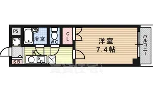 ハーベストコート二条【4階】の間取り