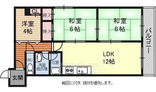 ルネ・河原町【9階】の間取り