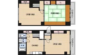 ルネ・河原町【4階】の間取り