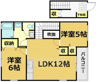 ルネ紫野【2階】の間取り