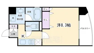 Sumika六角高倉【2階】の間取り