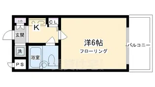 デトム・ワン烏丸一条【2階】の間取り