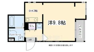 エリーフラッツ西ノ京【209号室】の間取り