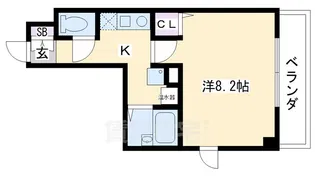 アティ今出川【805号室】の間取り