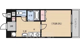 SHICATA SIX BLDG【9階】の間取り