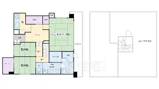 S-FORT二条城前【14階】の間取り