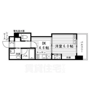S-FORT二条城前【4階】の間取り