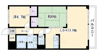 ジャイプール【202号室】の間取り