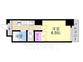 ス・プレール北野【6階】の間取り