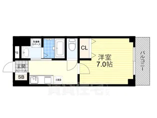 サンプラザ総持寺【5階】の間取り