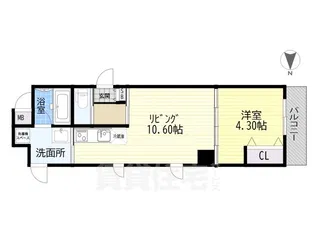 HGTコート都島【3階】の間取り