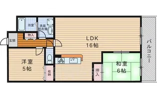 ソシアD2【6階】の間取り