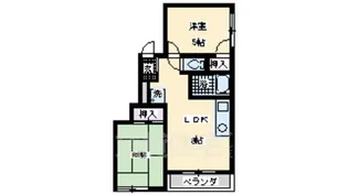 ハイツ富士【2階】の間取り